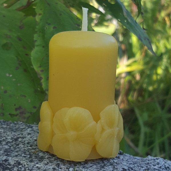 Daisy Votive Organic Beeswax Candle