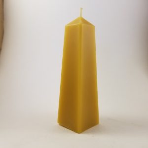 Obelisk Pillar Organic Beeswax Candle